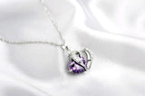 Heart Shaped Crystal Pendant Women's Necklace