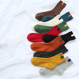 Colorful Warm Women Socks Knitted Stripe