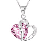 Heart Shaped Crystal Pendant Women's Necklace