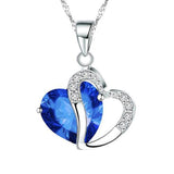 Heart Shaped Crystal Pendant Women's Necklace