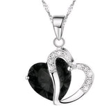 Heart Shaped Crystal Pendant Women's Necklace