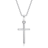 Gold/Silver Tone Cross Pendant Necklace