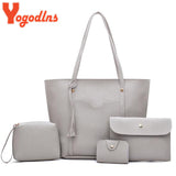 4 Pieces Women Shoulder & Crossbody Handbag Set