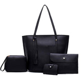 4 Pieces Women Shoulder & Crossbody Handbag Set