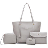 4 Pieces Women Shoulder & Crossbody Handbag Set