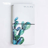 Leather Style Cover Leaves Botanic Design Creative Notebook