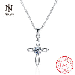 Cubic Zirconia 925 Sterling Silver Cross Pendant